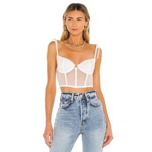 KAT THE LABEL Femme Bustier in White